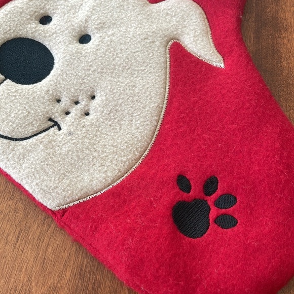 Felt Dog/Puppy Christmas Stocking - Picture 5 of 10